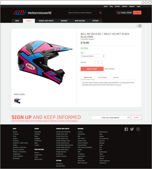 Motocross World | Magento 2 eCommerce